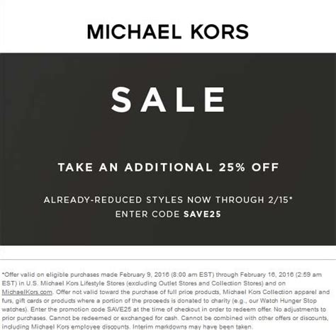 michael kors promo code june 2024|Michael Kors discount code.